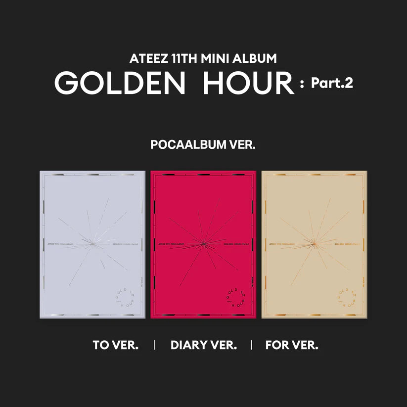 ATEEZ - GOLDEN HOUR : PART 2 (POCA VERSIONS) (3 VERSIONS) RANDOM