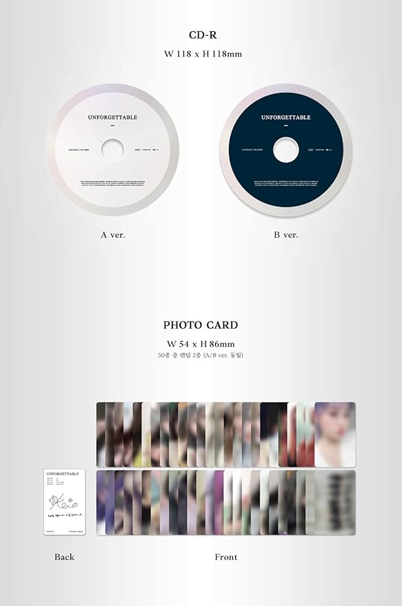 LOVELYZ - Unforgettable (7th Mini Album) Album+Folded Poster+Extra Photocards Set (A ver.)