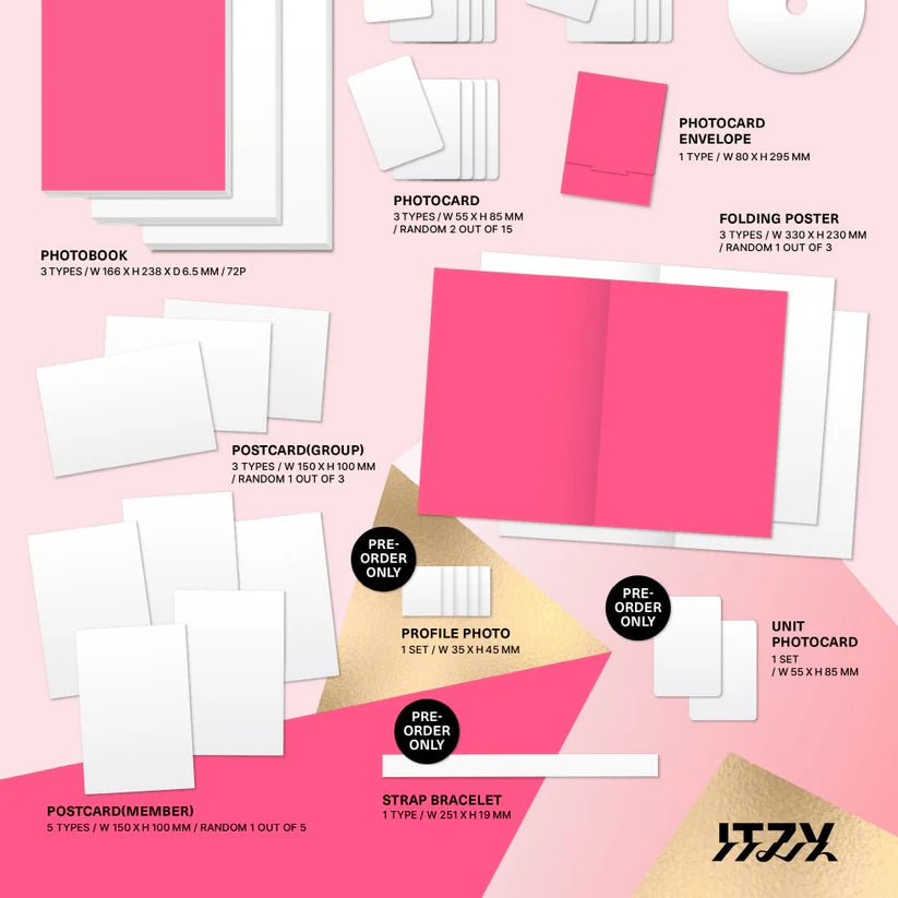 (PRE-ORDER) ITZY - [GOLD] STANDARD VER. (3 VERSIONS) RANDOM