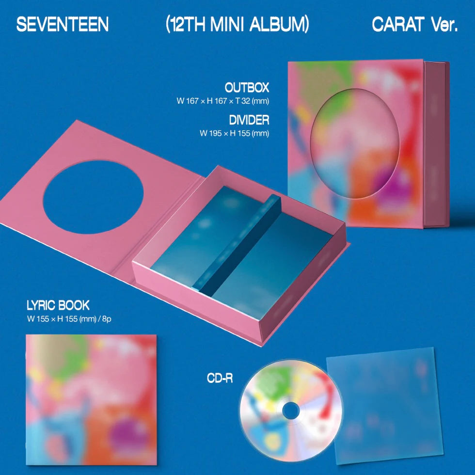 (PRE-ORDER) SEVENTEEN - 12TH MINI ALBUM [SPILL THE FEELS] CARAT VER.