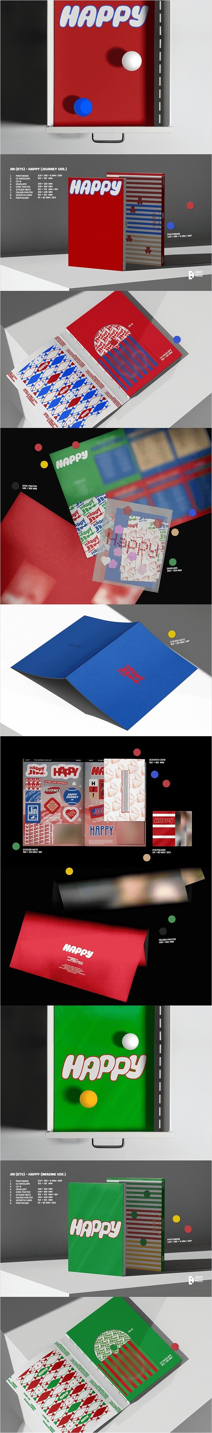 PRE-ORDER-JIN (BTS) - HAPPY (3 VERSIONS RANDOM)