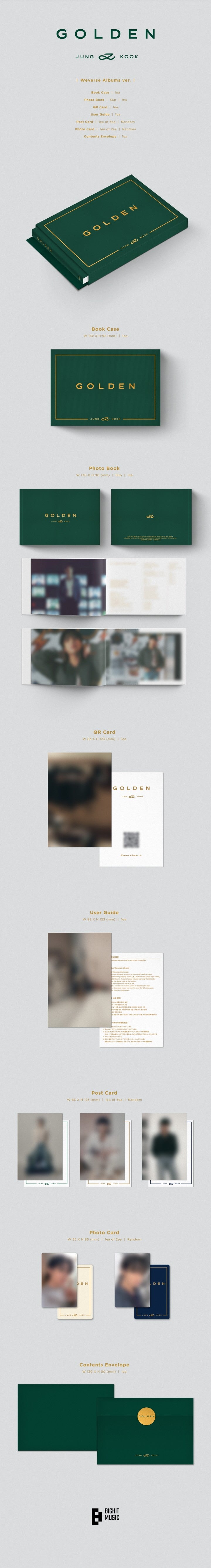 JUNG KOOK (BTS) - GOLDEN (WEVERSE ALBUMS VER.)