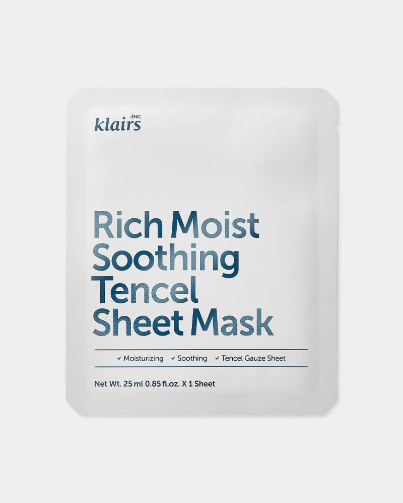 Dear Klairs Rich Moist Soothing Tencel Sheet Mask